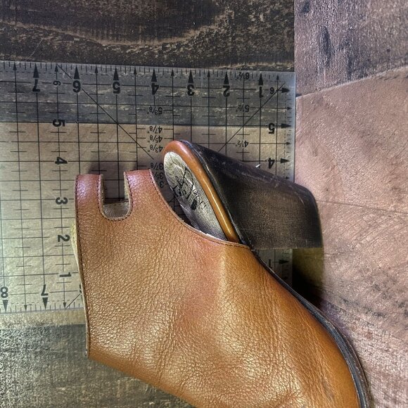 Freebird By Steven Smoke Leather Brown Mule Boots Booties Womens 9 - Picture 6 of 12